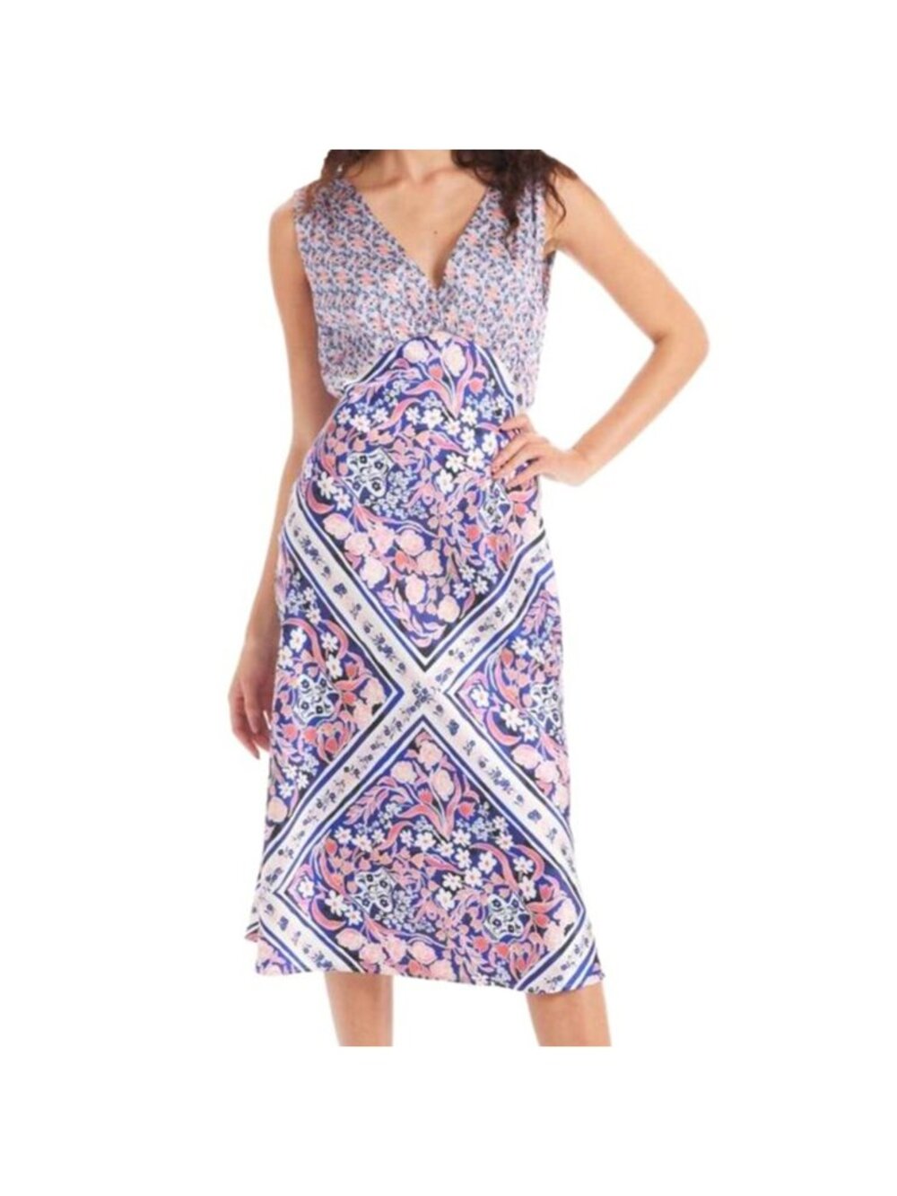 Allison New York Alessia Dress in Floral Scarf Size Extra Small New